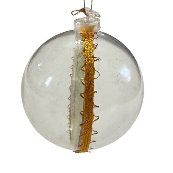 Vintage Christmas Ornament Santa Claus Double Sided Plastic Ball Retro Ornament - Picture 7 of 7